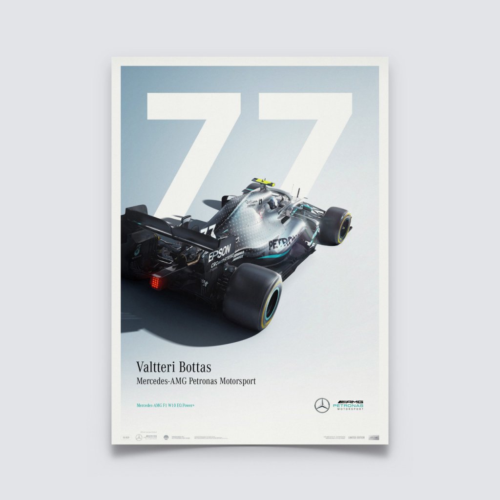 Posters | Mercedes-AMG Petronas Motorsport - Valtteri Bottas - 2019 | Limited Edition