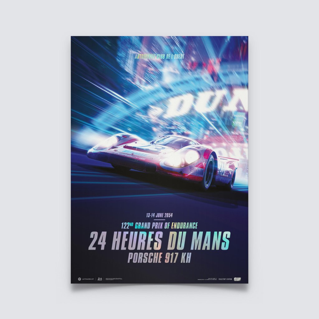 Posters | Porsche 917 KH - Future - 24h Le Mans - 2054 | Collector's Edition