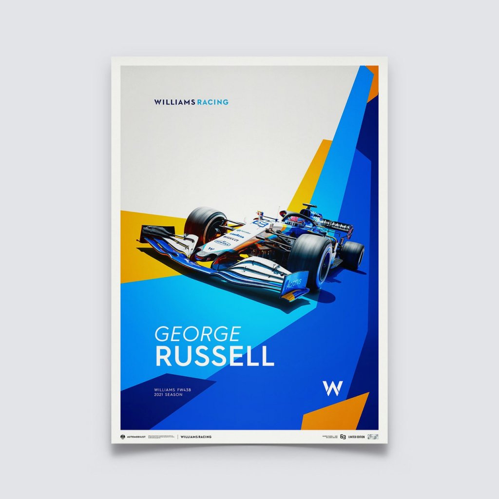 Posters | Williams Racing - George Russell - 2021 | Limited Edition