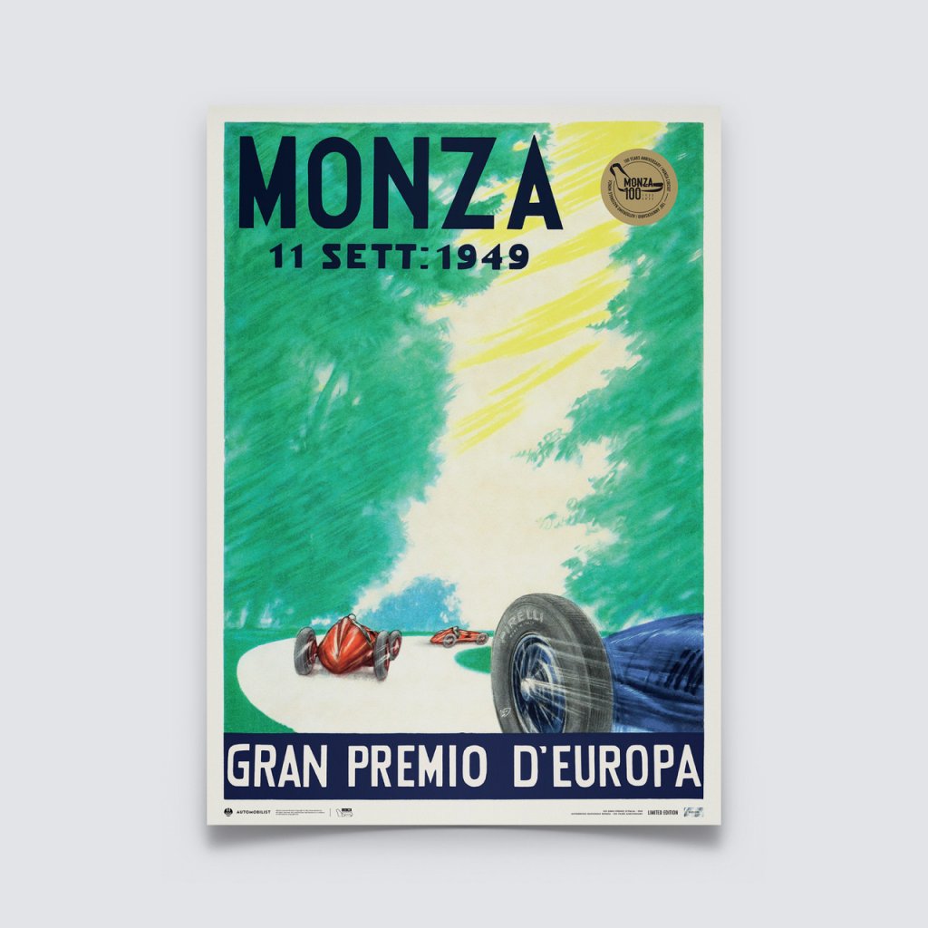 Posters | Monza Circuit - 100 Years Anniversary - 1949 | Limited Edition