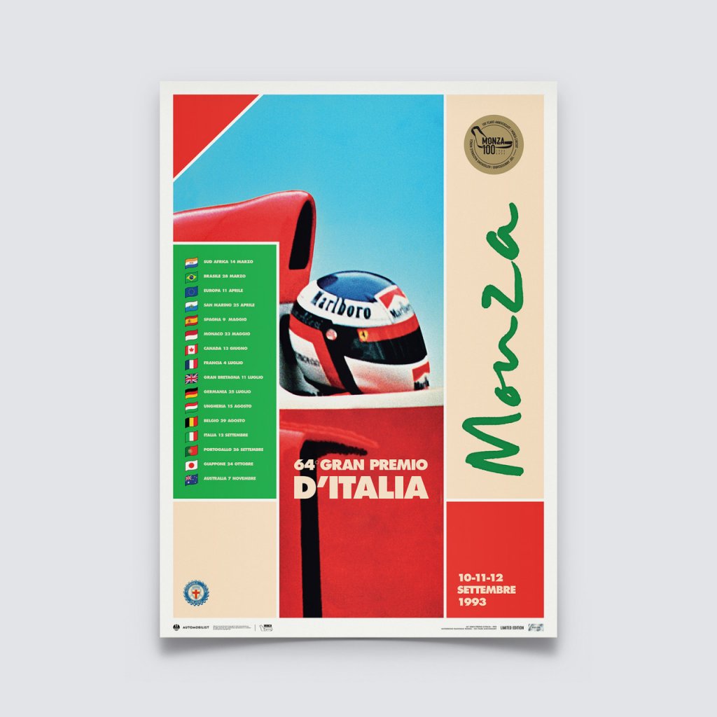 Posters | Monza Circuit - 100 Years Anniversary - 1993 | Limited Edition