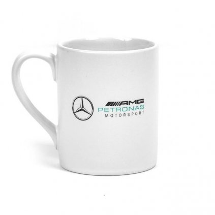 3019 mercedes amg logo hrnek bily