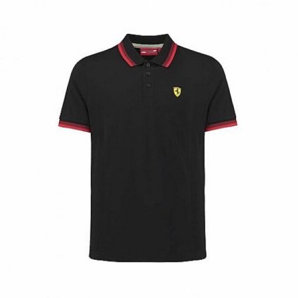 Ferrari pánské triko collar polo čn (Velikost XXL)
