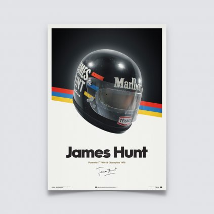 Posters | James Hunt - Helmet - 1976 | Unlimited Edition