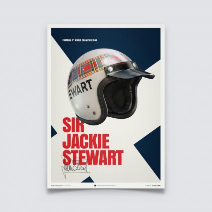Posters | Sir Jackie Stewart - Helmet - 1969 | Unlimited Edition