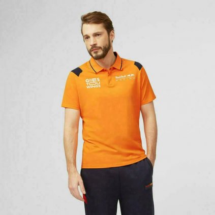 zul pl 2022 Verstappen Orange Red Bull Racing Mens Polo Shirt 18147 1