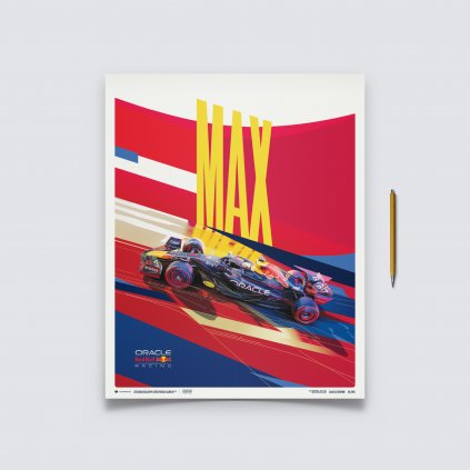 Posters | Oracle Red Bull Racing - Max Verstappen - 2022, Classic Edition, 40 x 50 cm