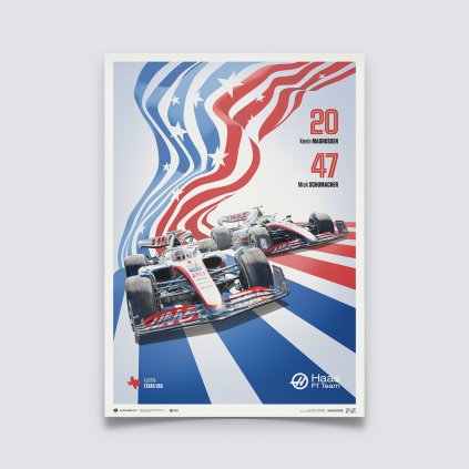 Posters | Haas F1 Team - United States Grand Prix - 2022, Limited Edition of 500, 50 x 70 cm