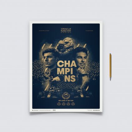 Posters | Oracle Red Bull Racing - F1® World Constructors' Champions - 2022, Classic Edition, 40 x 50 cm