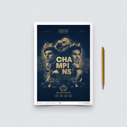 Posters | Oracle Red Bull Racing - F1® World Constructors' Champions - 2022, Mini Edition, 21 x 30 cm
