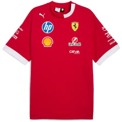 Ferrari F1 2025 Driver Oversized tričko červené
