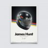 James Hunt - Helmet - 1976 - Poster