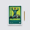 Posters | Aston Martin Aramco Cognizant Formula One™ Team - Fernando Alonso - 2023, Mini Edition, 21 x 30 cm