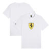 Ferrari F1 pánské tričko s velkým logem bílé