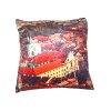 PHOENIX Dekorační plyšový POVLAK na polštář s motivy Prahy 40cm×40cm