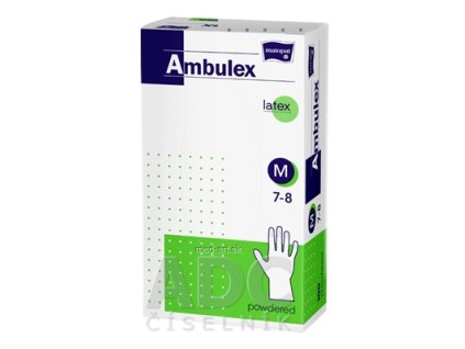 MN RUK.NEST.LATEX.AMBULEX M 100KS PUDR.