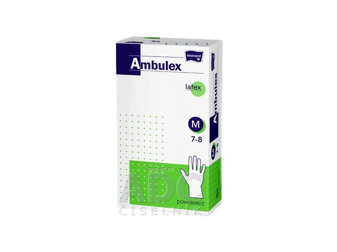 MN RUK.NEST.LATEX.AMBULEX M 100KS PUDR.
