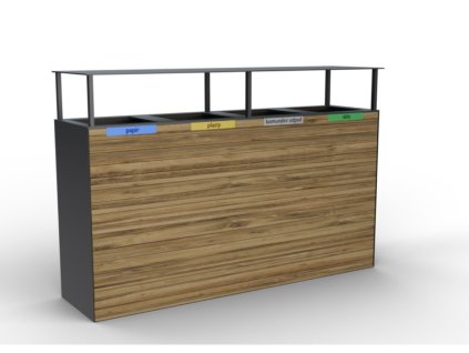 Koš na separovaný odpad PERA II čtyřdílný