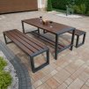 zahradni lavicka moderni set 4