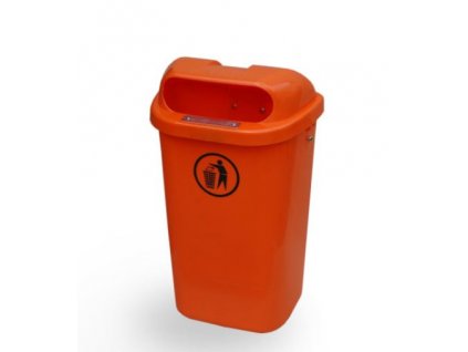 Odpadkový koš Europlast oranžový