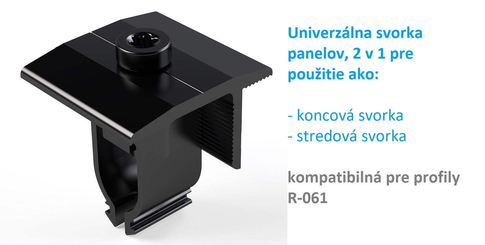Svorka univerzálna panelová