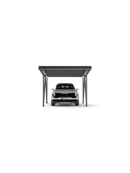 Solárny carport ALU pre 1 auto + 10 panelov