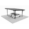 Solárny carport ALU - EDGE Rain BLACK