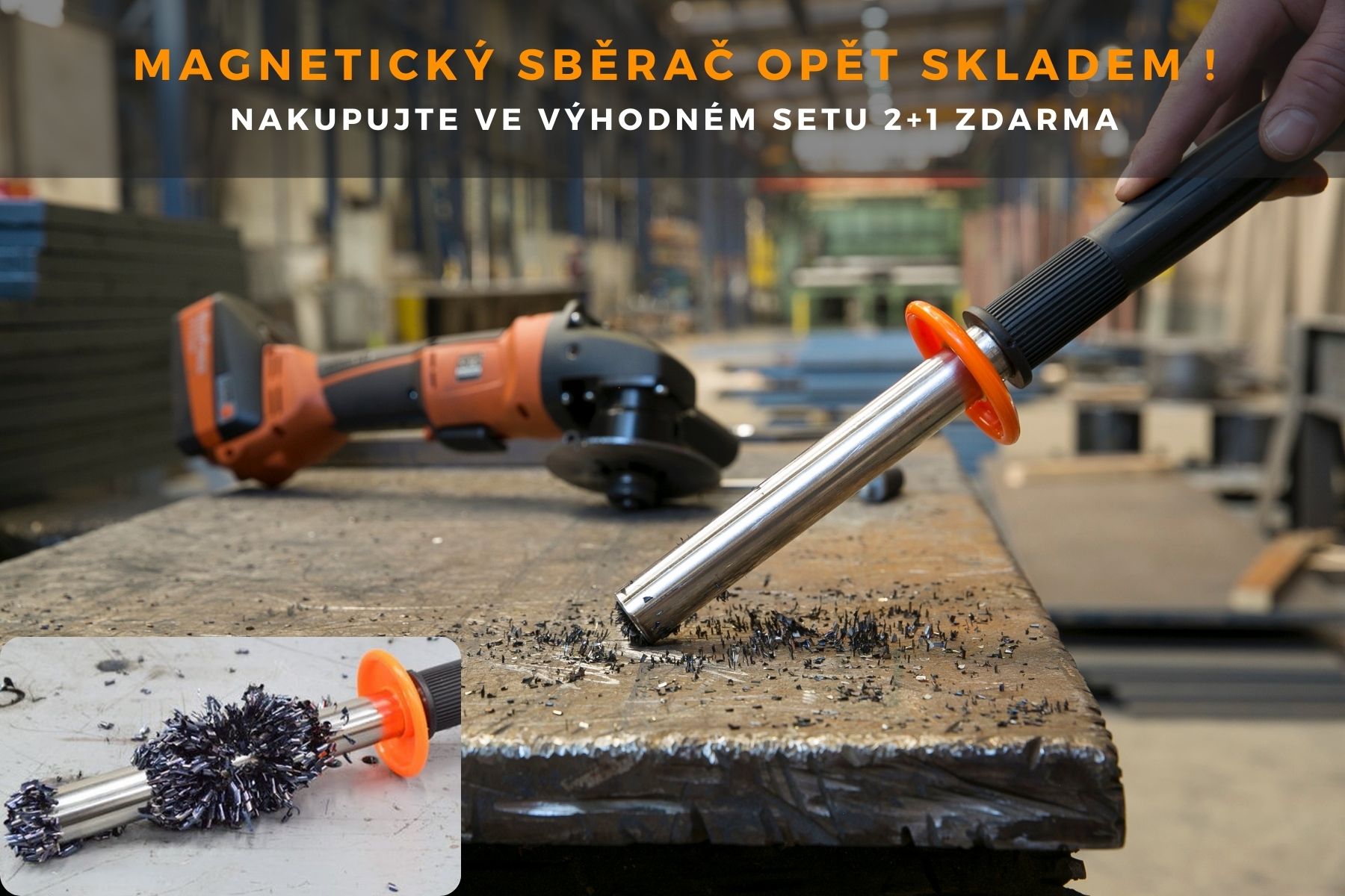 Magnetický sběrač opět skladem