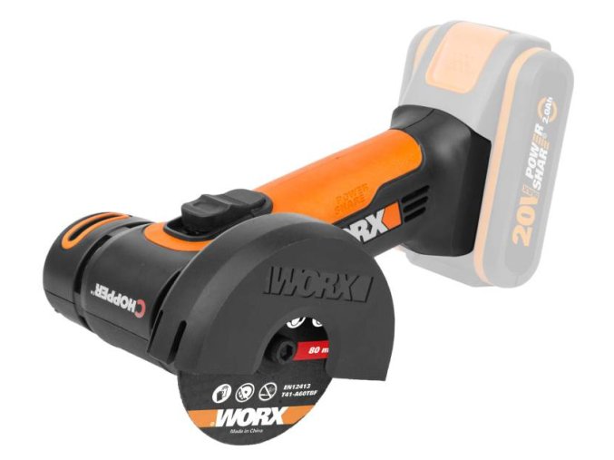 WX801.9 - Aku úhlová bruska 20V, 76mm - bez akumulátoru - Powershare