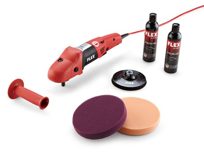 PE 14-3 125 P-Set Ergonomická leštička s regulací v sadě  + Sleva 10% na produkty FLEX + 3 roky záruka + Příslušenství v ceně