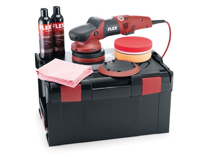 XFE 7-15 150 P-Set Excentrická leštička  + Sleva 10% na produkty FLEX + 3 roky záruka + Příslušenství a kufr v ceně
