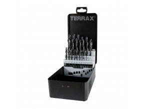 Sada vrtáků do kovu Terrax - kovový obal | 1-13mm 25 dílů