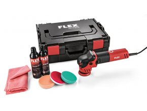 XFE 7-12 80 P-Set Excentrická leštička na malé plochy  + Sleva 10% na produkty FLEX + 3 roky záruka + Příslušenství a kufr v ceně