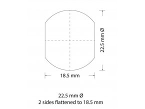 Děrovací nástroj Ø 22,5 zploštění na 18,5mm