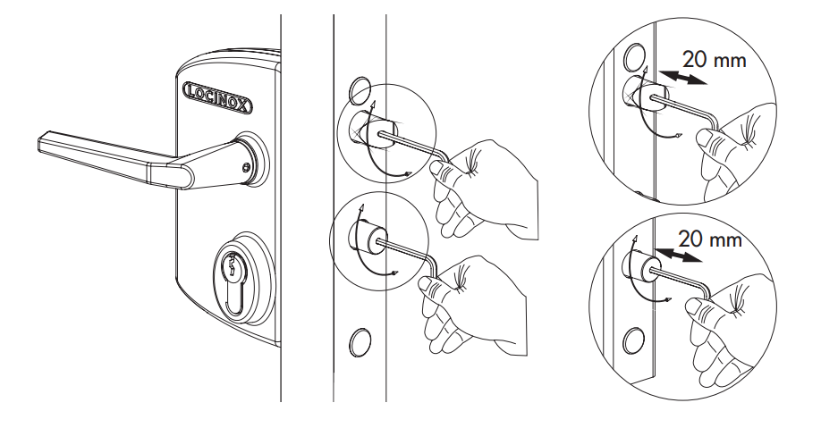 LOCINOX LAKQ 4040 - nastavenie zámku