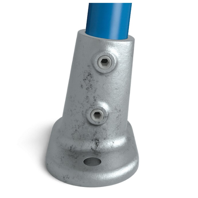 Ukážka použitia: Pozinkovaná základová príruba pre trubku 48,3 mm, sklon 0°–11°