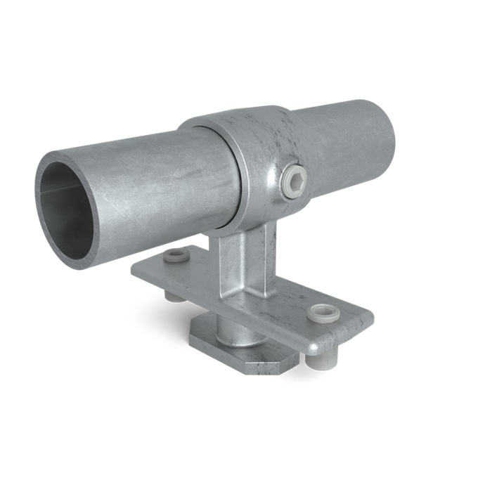Pozinkovaný držiak na trubku 48,3 mm, predný na kontajner