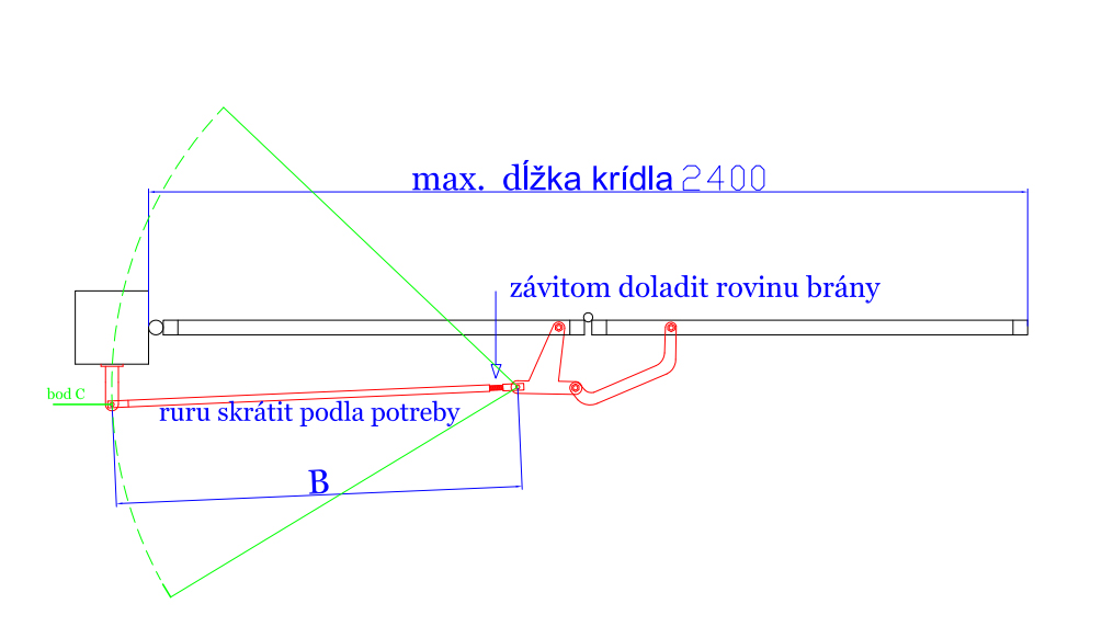 Montáž skladacieho mechanizmu krok 3