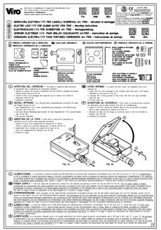 Manuál k elektrozámku VIRO V09 originál (vektor)