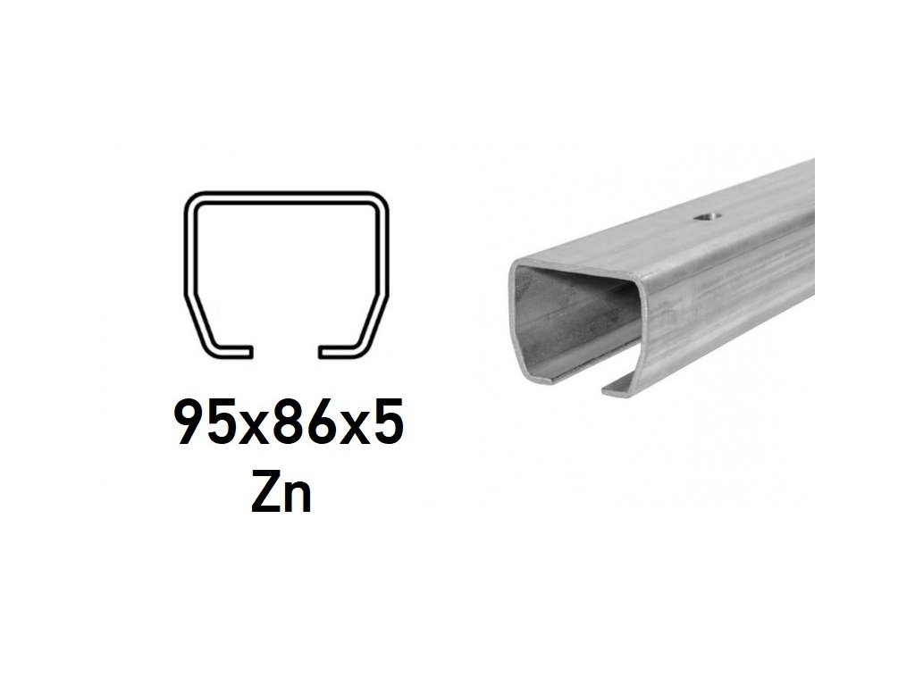 CAIS C-profil 95x86x5mm s otvory pro přišroubování, Zn, STAGE MZ