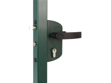 LOCINOX zámek pro branku s profilem 40x40mm, zelený, LAKZ4040P1L6005VCAP