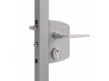 Zámek LOCINOX LAKQ 6060 s práškově lakovaným hliníkovým tělem a mechanismem z nerezové oceli pro profil 60x60
