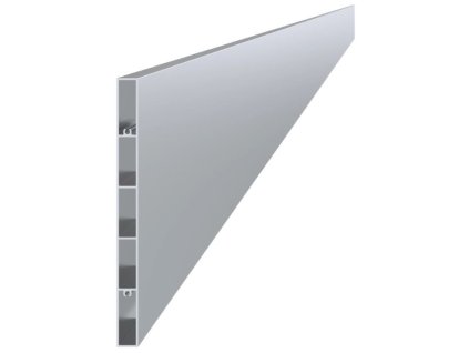 Hliníková plotová lamela 200x16 mm, obdélníkový tvar