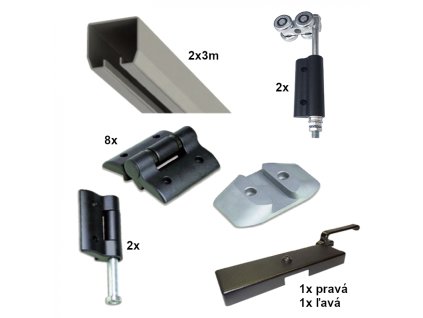 Sada na výrobu dvoudílné skládací nadjezdové brány 6m