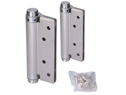 Samozavírací pružinový závěs 150 mm, pro dveře do 30 kg, INOX, 1 pár
