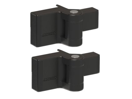 Závěs LOCINOX 180° pro branky do 60 kg, černý, PUMA-9005, 1 pár
