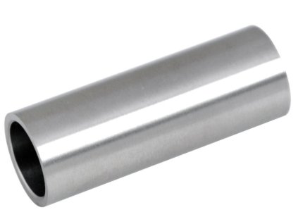 Vnější spojka z nerezové oceli, přímá, pro spojení dvou trubek ⌀12 mm, AISI304, abrazivní