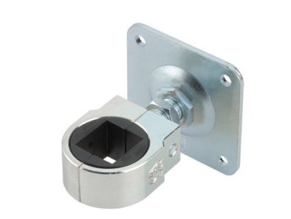 Nastavitelný závěs pro upnutí čtverce 40x40mm, M22, deska 100x100mm