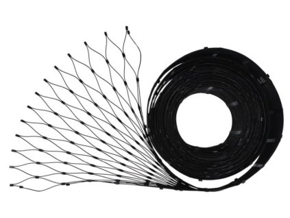 Nerezová síť s oky 60x104mm, ø2mm drátu, 0,8mx10m, černá