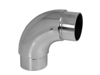 Oblouková spojka z nerezové oceli 90° pro pravoúhlé spojení dvou trubek ⌀42,4x2mm, AISI304, leštěná